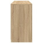 vidaXL Buffet avec lumières LED chêne sonoma 123x37x67 cm