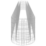 vidaXL Lit surélevé à gabion Fer galvanisé 470x50x50 cm