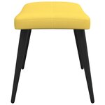 vidaXL Chaise de relaxation avec tabouret Jaune moutarde Tissu