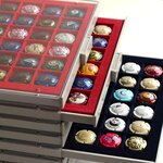 MEDAILLIER : 48 CASES (CAPSULES DE CHAMPAGNE) - Rouge