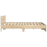 vidaXL Cadre de lit sans matelas chêne sonoma 140x200 cm