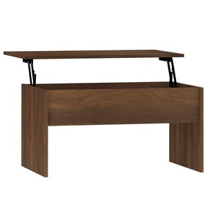 vidaXL Table basse Chêne marron 80x50 5x41 5 cm Bois d'ingénierie