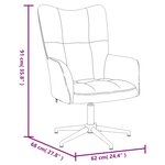 vidaXL Chaise de relaxation Noir Velours