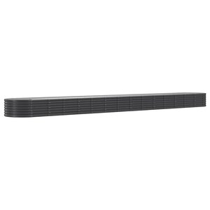 vidaXL Lit surélevé de jardin Acier enduit de poudre Anthracite