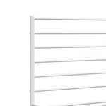 vidaXL Cadre de lit métal sans matelas et pied de lit blanc 200x200 cm