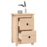 vidaXL Tables de chevet 2 Pièces 40x35x61 5 cm Bois de pin massif
