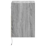 vidaXL Meubles TV muraux et lumières LED 2 Pièces sonoma gris 41x31x45 cm