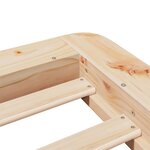 vidaXL Cadre de lit sans matelas 75x190 cm bois de pin massif