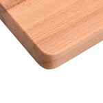 vidaXL Dessus de bureau 110x(50-55)x2 5 cm bois massif de hêtre