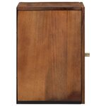 vidaXL Armoire Murale de Salle de Bain 38x33x48 cm en Bois Massif de Manguier