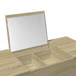 vidaXL Coiffeuse avec miroir chêne sonoma 100x45x76 cm