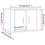vidaXL Ensemble de meubles TV 5 Pièces Blanc brillant Bois d'ingénierie