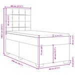 vidaXL Sommier à lattes de lit et matelas Rose 80x200 cm Velours