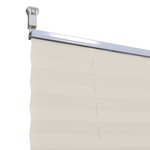 vidaXL Store plissé 90x200 cm Crème
