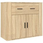 vidaXL Buffet haut Chêne sonoma Bois d'ingénierie