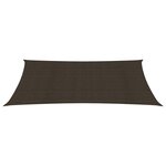 vidaXL Voile d'ombrage 160 g/m² Marron 4x6 m PEHD