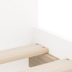 vidaXL Cadre de lit avec tiroirs sans matelas blanc 90x200 cm