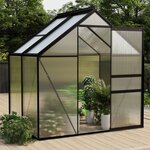vidaXL Serre Anthracite Aluminium 2 47 m²