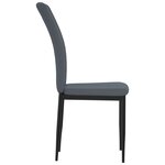 vidaXL Chaises à manger lot de 2 Gris foncé Velours