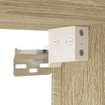 vidaXL Meubles TV muraux 2 Pièces Chêne sonoma 40x34 5x60 cm