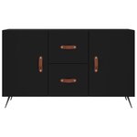 vidaXL Buffet noir 100x36x60 cm bois d'ingénierie