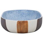 vidaXL Vasque à poser multicolore ovale 59x40x14 cm céramique