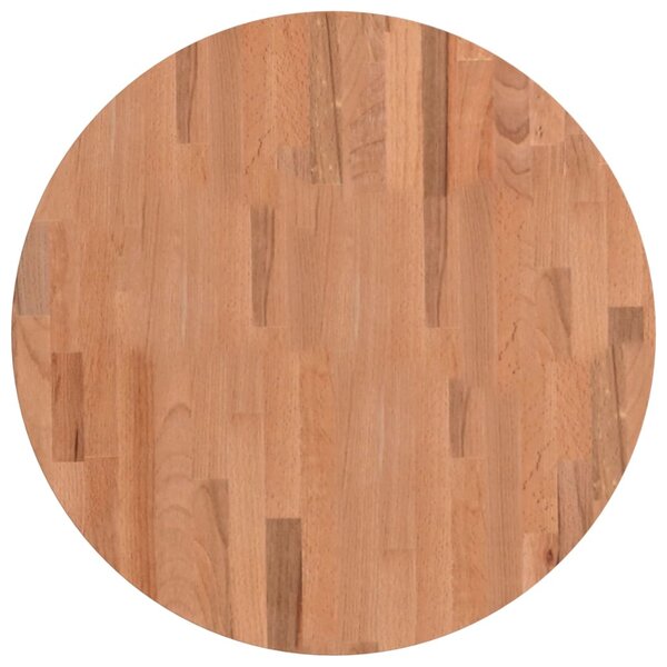 vidaXL Dessus de table Ø60x2 5 cm rond bois massif de hêtre