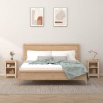 vidaXL Tables de chevet 2 Pièces 40x35x55 cm Bois de pin solide