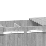 vidaXL Table basse sonoma gris 80x55x40 cm bois d'ingénierie