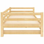 vidaXL Lit coulissant Bois de pin massif 2x(90x200) cm