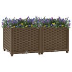 vidaXL Lit surélevé 80x40x38 cm Polypropylène