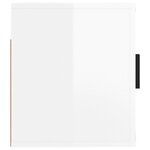 vidaXL Meuble TV mural Blanc brillant 57x34 5x40 cm