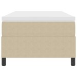 vidaXL Lit avec sommier avec matelas vert clair gris 90x200 cm en tissu en velours côtelé