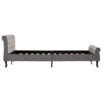 vidaXL Cadre de lit sans matelas gris velours 120x200 cm