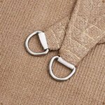 vidaXL Voile d'ombrage 160 g/m² Taupe 6x8 m PEHD
