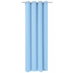 vidaXL Rideau occultant avec œillets métalliques 270 x 245 cm Turquoise