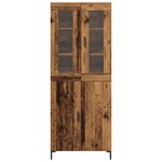 vidaXL Buffet avec Cabinet Mur en Bois Ancien en Bois Aggloméré