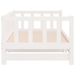 vidaXL Lit de jour et lit gigogne sans matelas 80x200 cm bois massif