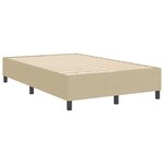 Lit box spring vidaXL Vert clair Gris 120x200 cm Tissu en velours côtelé