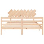 vidaXL Cadre de lit sans matelas 160x200 cm bois massif