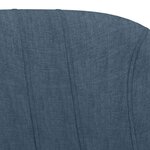 vidaXL Tabourets de bar lot de 2 bleu tissu