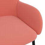 vidaXL Chaises à manger lot de 2 Rose Velours