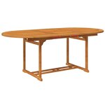 vidaXL Ensemble à manger d'extérieur 7 Pièces Bois d'acacia solide