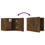 vidaXL Ensemble de meubles TV muraux Chêne fumé Bois d'ingénierie