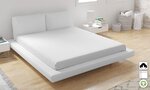 Drap housse en coton bio 180 x 200 cm - Blanc