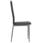 vidaXL Chaises à manger lot de 6 gris similicuir