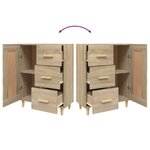 vidaXL Buffet Chêne sonoma 69 5x34x90 cm Bois d'ingénierie