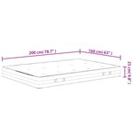 vidaXL Matelas à ressorts ensachés dureté moyenne 160x200 cm