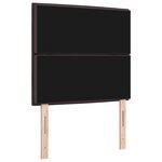 vidaXL Têtière vieXL Design Lignes Marron Foncé 90 cm Tissu