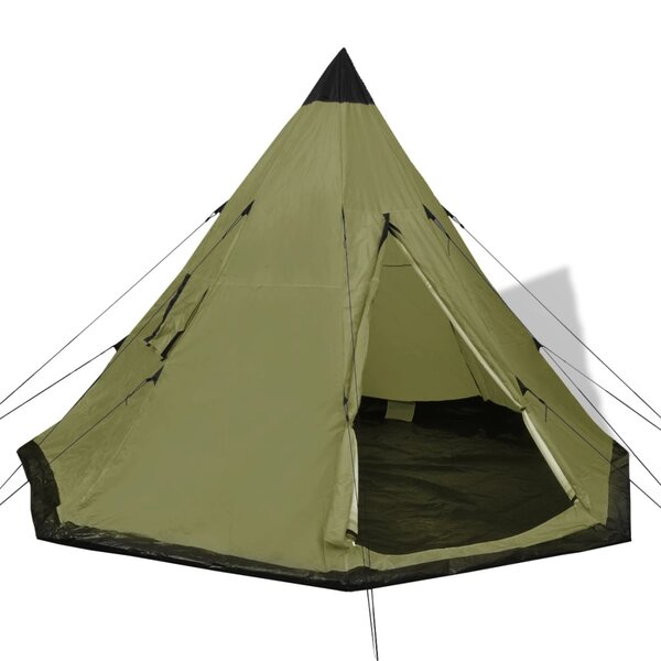 vidaXL Tente pour 4 personnes Vert